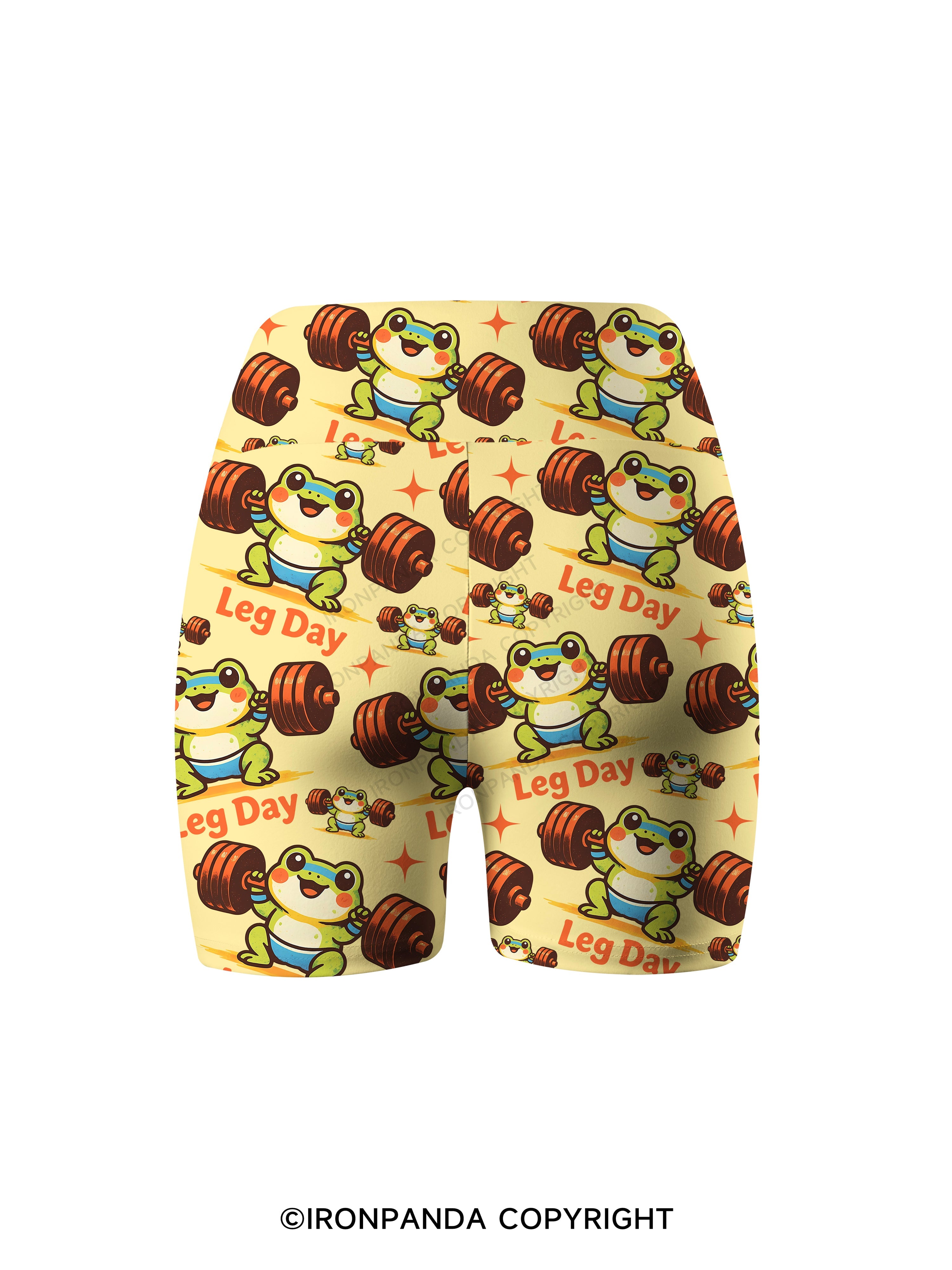 leg day Printed Yoga Cycling Shorts