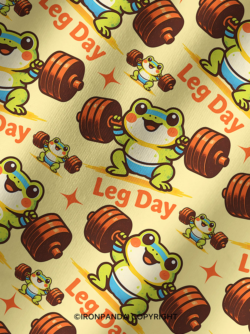 leg day Printed Yoga Shorts