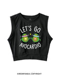 LET'S GO AVOCARDIO SLEEVELESS CROP TOPS