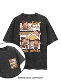 EAT SLEEP GYM REPEAT STRONG AND CUTE printed Gym Shirt
