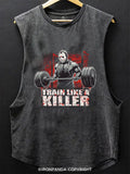 Train Like A Killer Scoop Bottom Cotton Tank