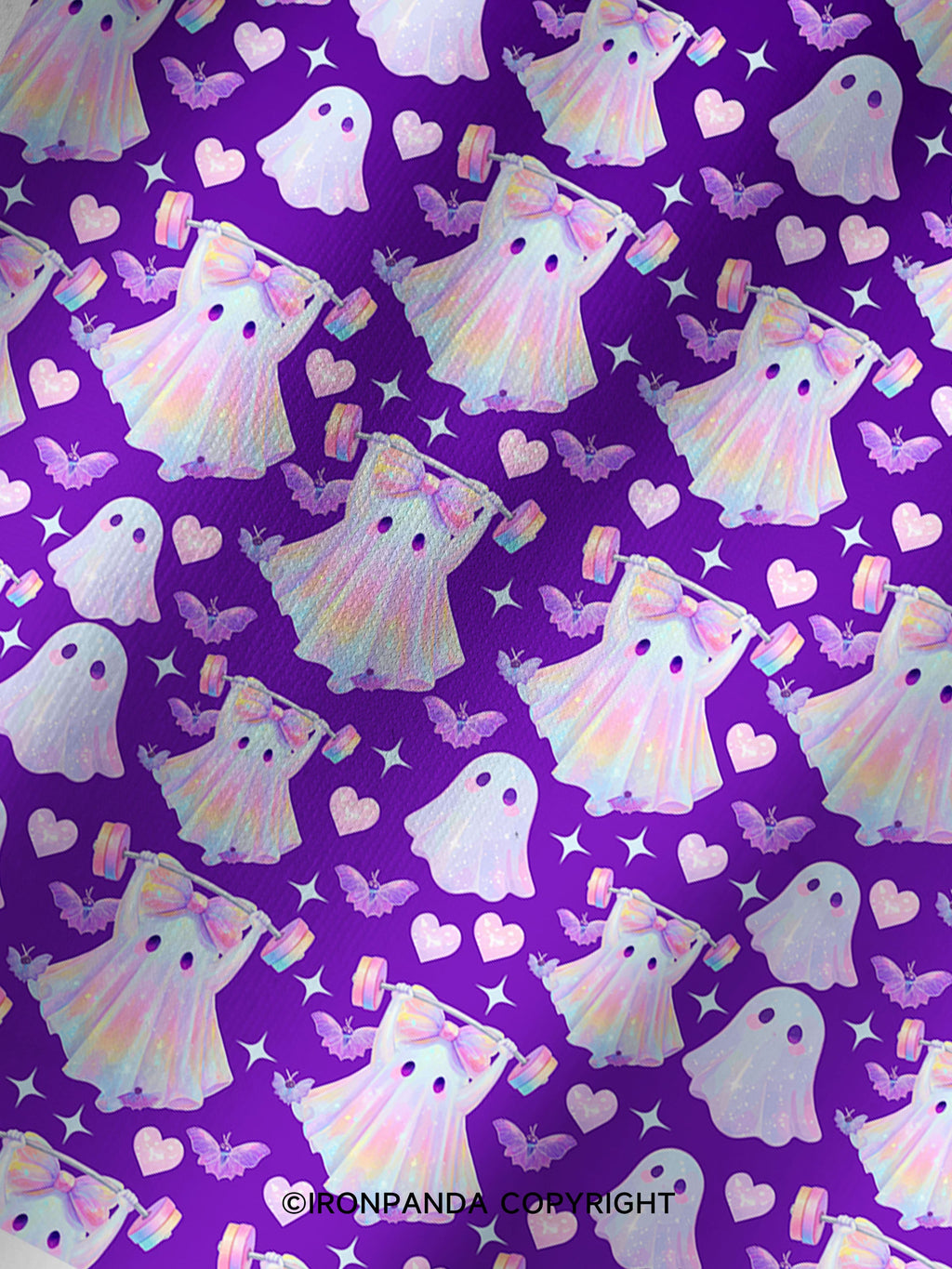 Working On My Booty ghost Printed Yoga Shorts