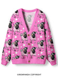 Spooky Cute Alpaca Gym Ugly Cardigan Sweater
