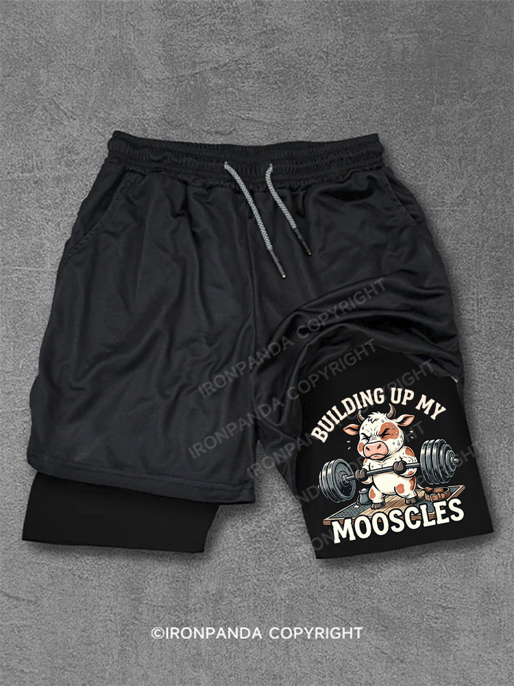 Building Up My Mooscles Performance Training Shorts