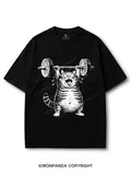 Funny Fat Cat Deadlift COTTON PUMP COVER