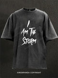I am the Storm Washed Gym Shirt