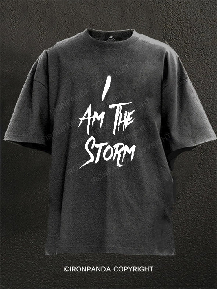 I am the Storm Washed Gym Shirt