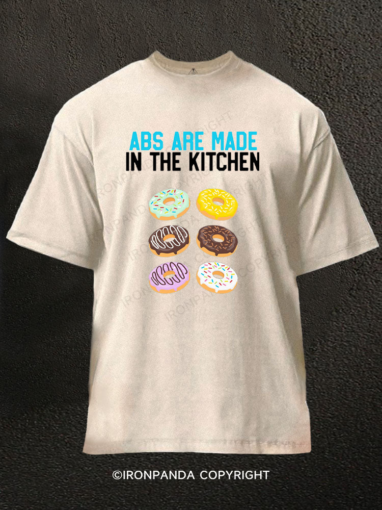 Donut Abs Are Made In The Kitchen Washed Gym Shirt