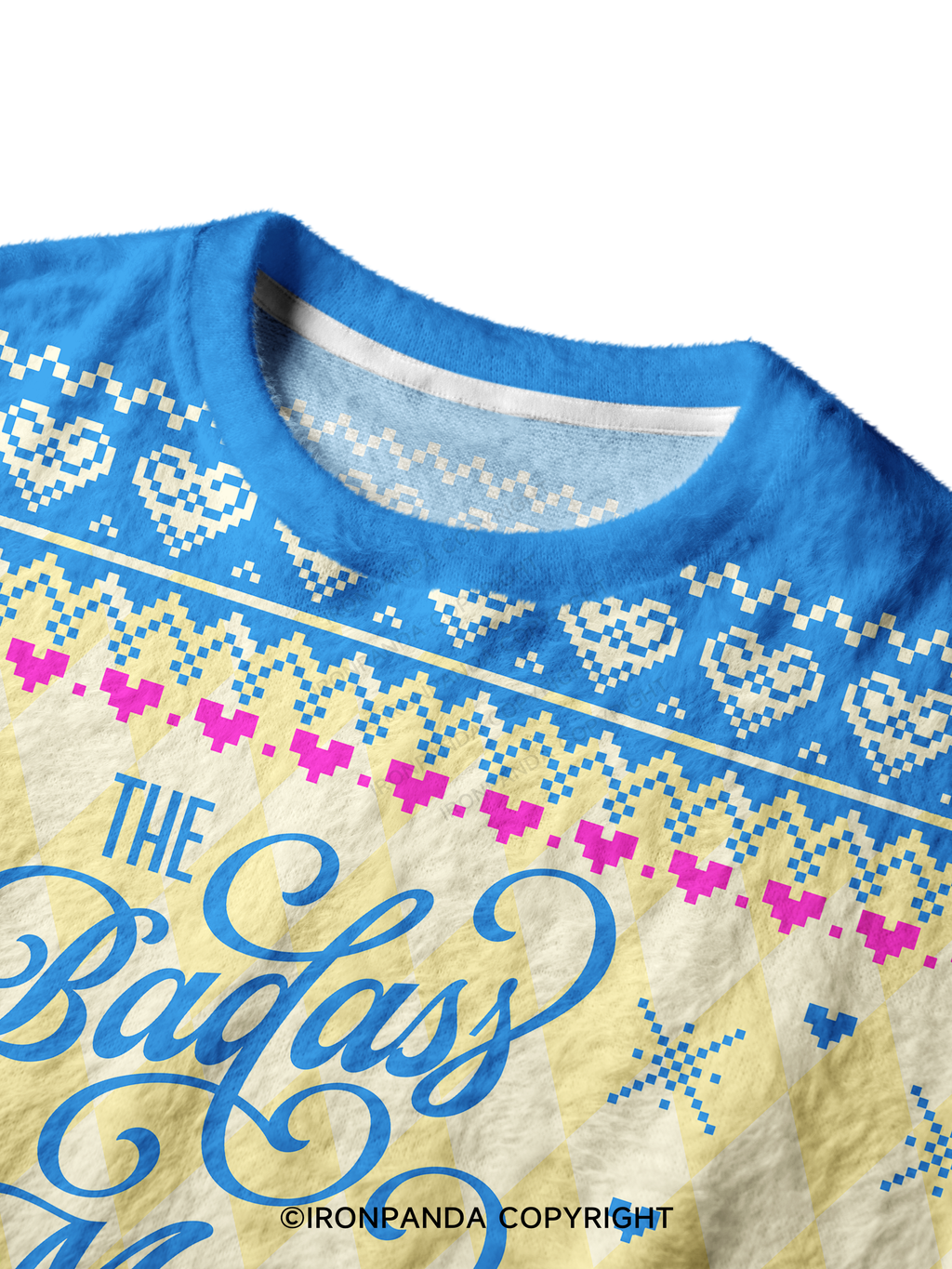 THE BADASS MOMS CLUB Ugly Fuzzy Fleece Sweater