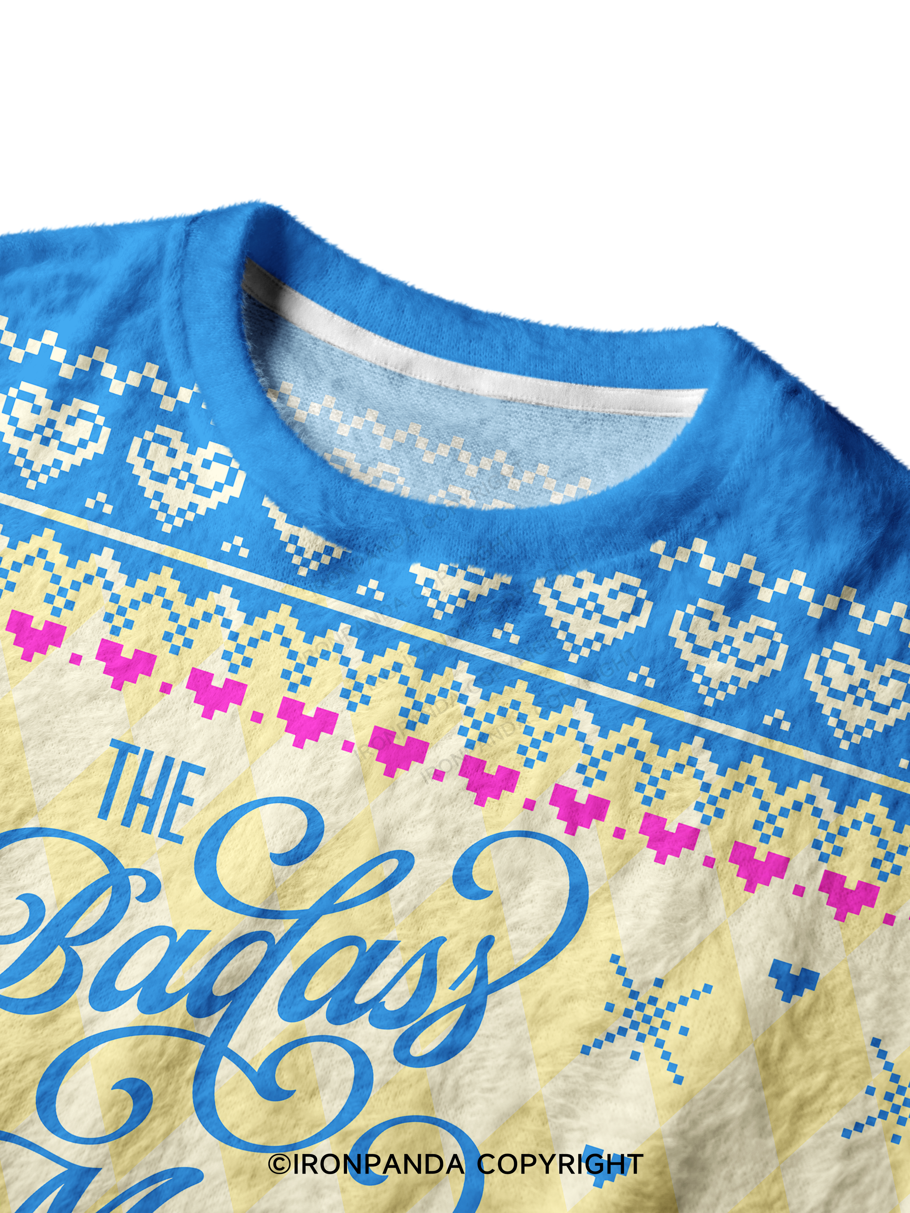THE BADASS MOMS CLUB Ugly Fuzzy Fleece Sweater