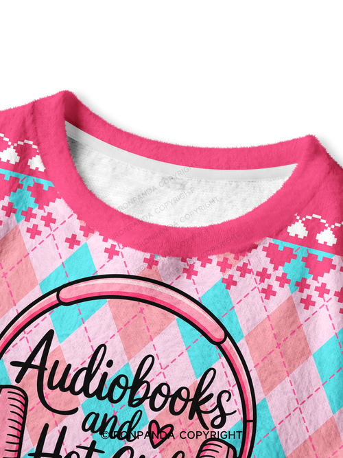 AUDIOBOOKS AND HOT GIRL LIFTS Crop Ugly Sweater
