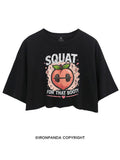 SQUAT FOR THAT BOOTY PEACHY CROP TOPS