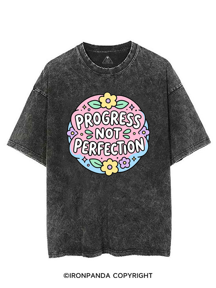PROGRESS NOT PERFECTION VINTAGE GYM SHIRT