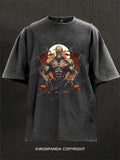 Scary Beast Creepy Swole Halloween Gains Washed Gym Shirt