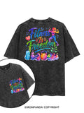 FITNESS IS FREEDOM COLORFUL GYM LIFE printed Gym Shirt