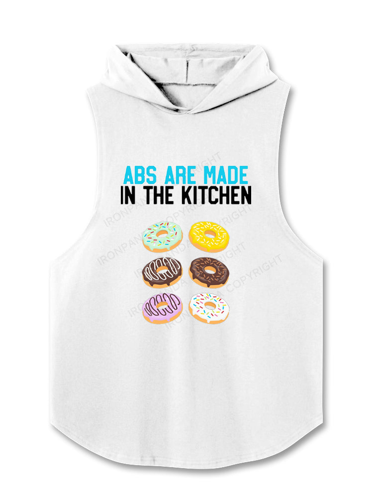 Donut Abs Are Made In The Kitchen Hooded Tank