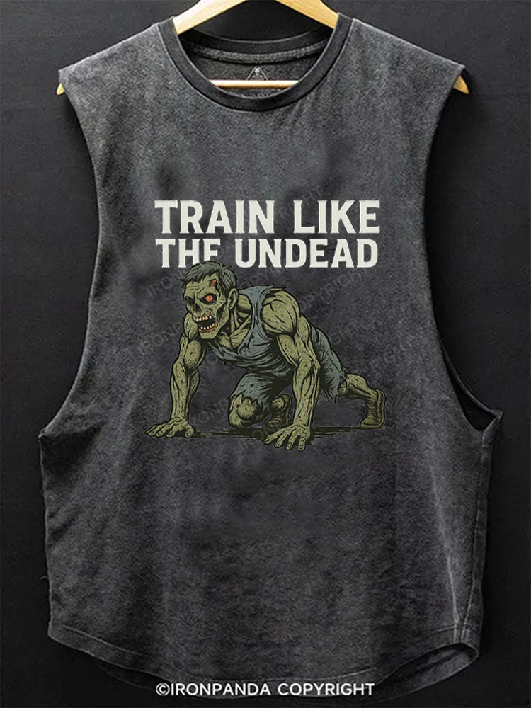 Train Like The Undead Zombie Trening Scoop Bottom Cotton Tank