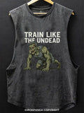 Train Like The Undead Zombie Trening Scoop Bottom Cotton Tank