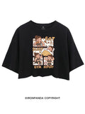 EAT SLEEP GYM REPEAT STRONG AND CUTE CROP TOPS