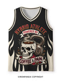 Hybrid Athlete Fitness Skull Kettlebell Workout  Mesh Tank Top