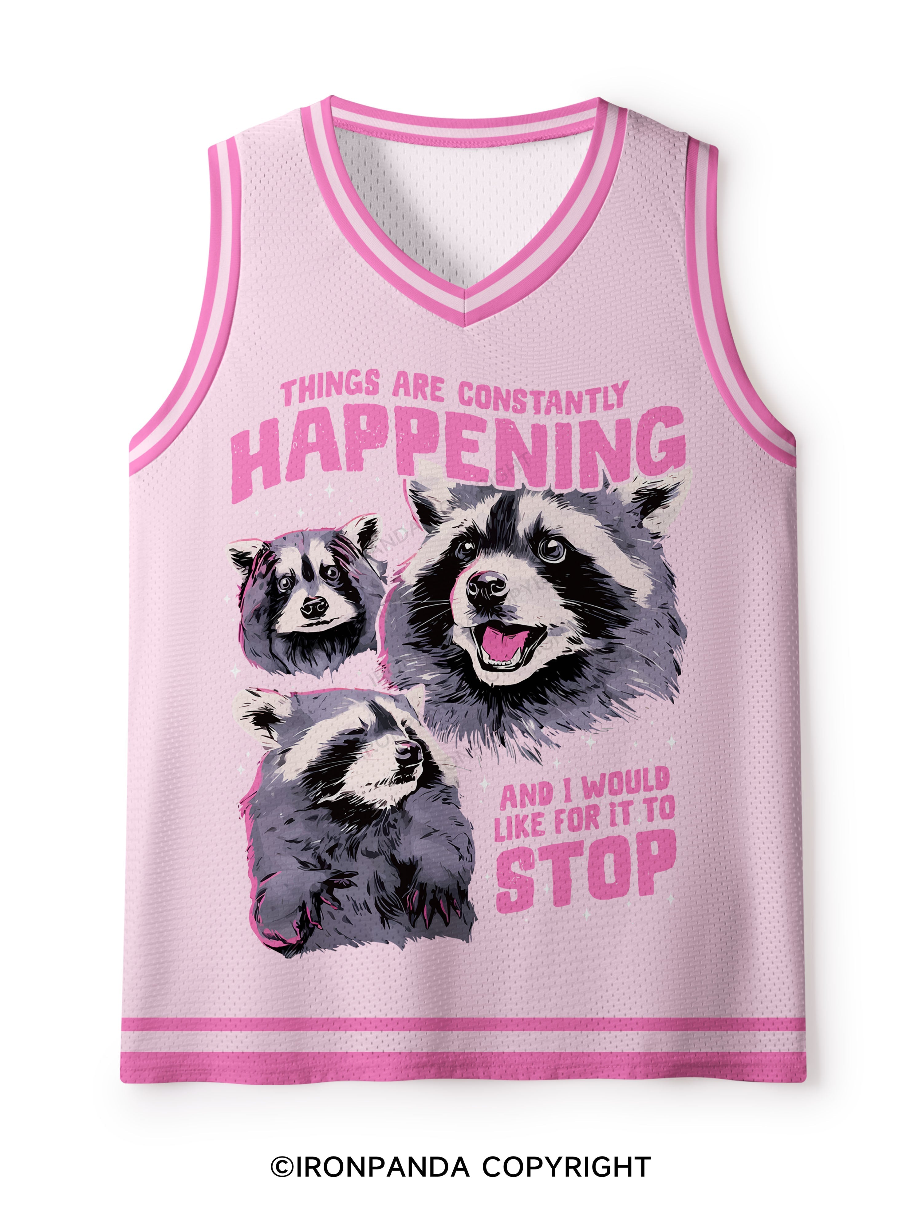 THINGS ARE CONSTANTLY HAPPENING AND I WOULD LIKE FOR IT TO STOP Mesh Tank Top